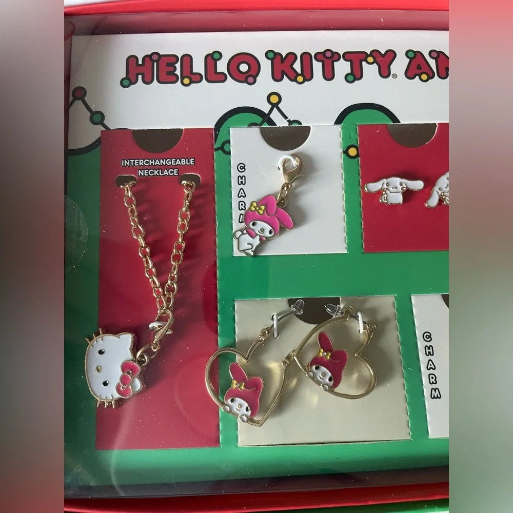 Hello Kitty & Friends 12 Day Jewelry Set Christmas Countdown Mystery Gift NEW